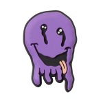 Crocs Purple Drip Smiley Face Jibbitz