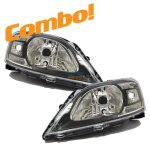 Nissan NP200 Headlight Facelift Black W cover 09+ Combo