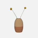 Neutral Pineapple Ceramic Vase