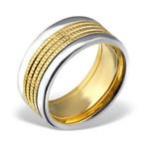C1010-C22792 - Men's Stainless Steel Band Ring - Size 9