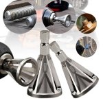 1PC Chamfering Tool Chuck Drill Tool Metal Deburring External Chamfering Tool Grinding Angle Trimming Suitable For Various Chuck