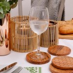 Wooden COASTERS - Honeycomb