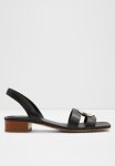 Ebalaver Leather Slingback Sandal - Black