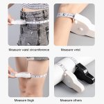 1PC 150CM Measuring Waist Tape Faux Leather Tape Measure Tape Soft Ruler Tape Measure Household Meter Measuring Chest Leg Circum