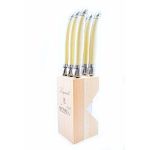 Andr Verdier Laguiole Steak Knife Set In Wooden Block
