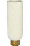 Goldair Gold Drip Cylinder Vase - 14D X 40H