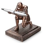 Hdmbigmi Knight Pen Holder Pen Stand Desk Organizers And Accessories Resin Pencil Holder As Gift With A Fancy Pen For Office And