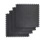 Pvc Interlocking Rubber Floor Tile - Gym Mats 4-PACK - Black