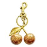 Jueqiba Cherry Bag Charm Purse Charms Keychain Cherry Purse Charm Car Accessories Keychian Gifts For Women Valentine Bag Gifts