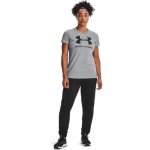 Under Armour Women's Sportstyle Graphic Short Sleeve - Mod Grey Light Heather - Small