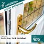 Patio Door/aluminium Door Lock Installation