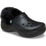 Classic Platform Fuzz Lined Clog - Black W11