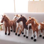 1PC Simulation Horse Doll 28CM 11IN Horse Doll Four Styles Available For Halloween Thanksgiving Christmas New Year Valentine's D