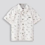 BOYS Printed Shirt - 10 Off White