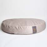 Velvet Dog Bed - Velvet Light Grey XL