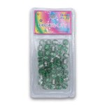 Fashion Plastic Glitter Star Hair Beads Assorted