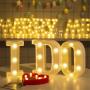 1PC Alphabet LED Night Light Luminous Number Letter Lamp 16CM Letter Light For Home Wedding Birthday Christmas Party Decoration