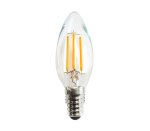 Synerji LED Candle Glass Filament Warm White E14 Es 4.5W
