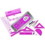 Helix 10 Piece Maths Set Pink