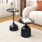 Zs - 2 Piece Bell Side Table - White