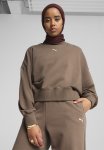 Puma Wardrobe Ess Over-oversized Crew Tr - Totally Taupe