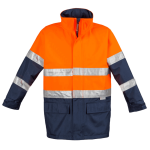 Pinnacle Two Tone Freezer Jacket - Orange navy - Small