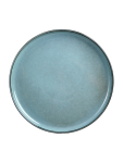 Reactive Glaze Blue Ceramic Plate 27.5CM - None Blue