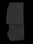 Scarf Combo Black Scarf Beanie And Gloves Set - Factory Plaza