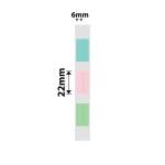 NB511 - - D11 D101 D110 H1S - 6X22MM 2L - 500 Multi-colour Vertical Pen - Stationary Labels