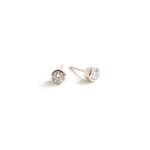 The Aether Stud Earrings Lab Grown Diamonds White Gold