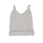 Babes & Kids Little Acorn Grey Melange Cotton Baby Beanie - 3-6 Months