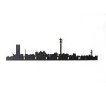 Johannesburg Skyline Wall Hook Black