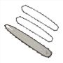 16 Inch Chain Saw Guide Bar With 3 Pcs Chains For Stihl 009 012 021