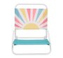 No Brand Happy Sand Beach Chair Sunburst Print