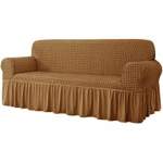 Smte Sofa Cover 3 2 And 1 Seater Light Brown With Keychain