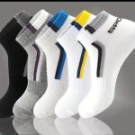 5 Pairs Unisex Letter Graphic Socks Sports & Breathable Low Cut Socks Casual Stockings & Hosiery For Women & Men