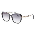 Black Infinity Oversized Cateye Sunglasses