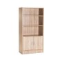 - Rampu 2 Door 3 Shelf Bookcase - Oak