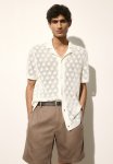 Relaxed Fit Linen-blend Shorts - Dark Beige