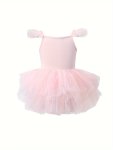 Girls' Cotton Ballet Tutu Dress - Red Tulle Skirt Elastic Comfortable Fabric For Parties And Festivals Multiple Colors Available