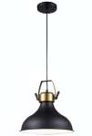 Urban Dome Pendant Light Gold And Matt Black
