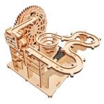 Ttettz 3D Wooden Puzzle Diy Marble Run Model Building Mechanical Puzzles Diy Roller Coaster Puzzle For Birthday Gift Holiday