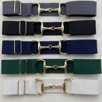 Equestrian Belt Fashionable Golden Metal Buckle Waist Belt Women Girdle Accessories Female Belts