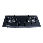 Totai 2 Plate Glass Gas Burner - 26 GOG2BNR
