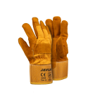 Yellow Leather Freezer Gloves