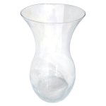 Glass Petite Flower Vase Hourglass Curve 26CM
