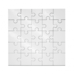 Square Shape Hardboard Puzzle 170 X 170MM - 25PCS