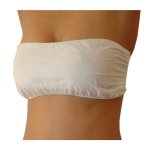 Disposable Ladies Bra Hook & Loop White 6 PACK