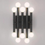 Martini Wall Light – Black Gold Silver