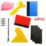 Complete Car Wrap & Vinyl Application Tool Kit - Durable Diy Vehicle Tinting And Film Installation Set With Comfort Grip Handle